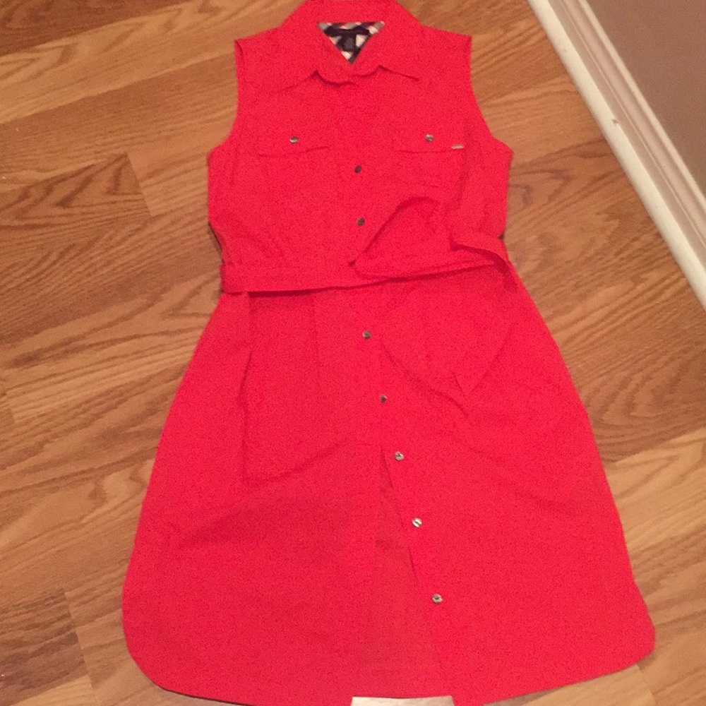 Tommy Hilfiger Buttonup Sleeveless Casual Dress